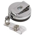 Pen2Paper ID Card Reel- Belt Clip- 30in.- Black-Chrome PE126793